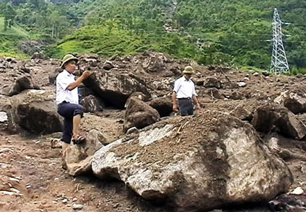 Nơi lũ ống đi qua