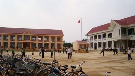 Trường THCS Phạm Hồng Thái, xã Cư Elang, Ea Kar. (Ảnh: Hồng Thủy)