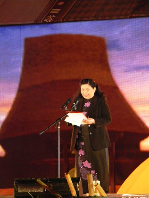 Đồng chí Tòng Thị Phóng, Ủy viên Bộ Chính trị, Phó Chủ tịch Quốc hội phát biểu chào mừng