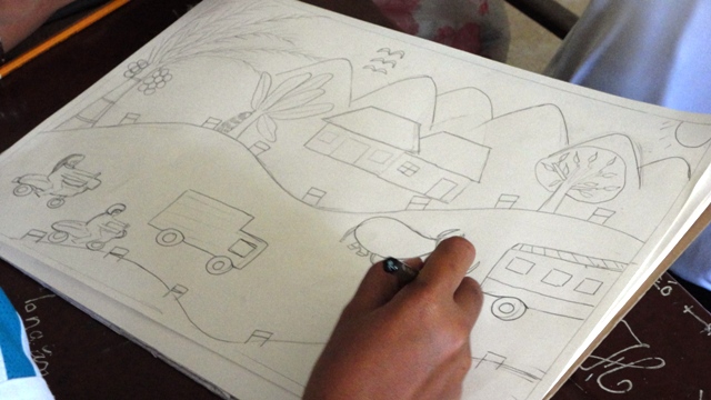 Từng bức tranh bắt đầu hình thành