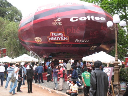 quảng bá thương hiệu cà phê