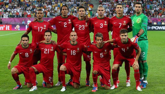 Đội hình ra sân của Bồ Đào Nha