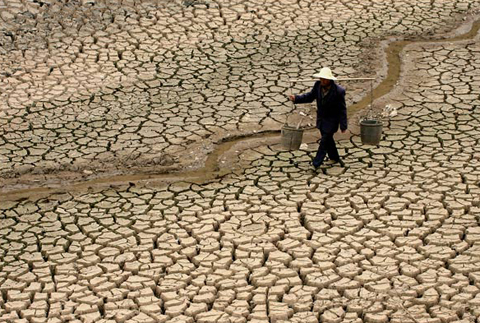 Cảnh khô hạn ở tỉnh Vân Nam, Trung Quốc. Ảnh: T.L