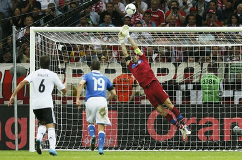 Sự chắc chắn của thủ thành Buffon cũng là một nguyên nhân quan trọng giúp Italia giành chiến thắng