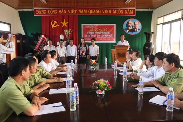 Toàn cảnh lễ công bố thành lập Khu bảo tồn