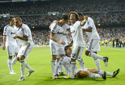 Niềm vui của các cầu thủ Real Madrid