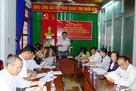 Giám đốc Trung tâm quản lý di tích tỉnh Y Ben BYă chủ trì Hội thảo