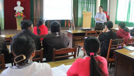 Thạc sĩ  Trinh Trung  Hải, trung tâm Học liệu-Đại học Đà Nẵng giới thiệu tổng quan chương trình đào tạo