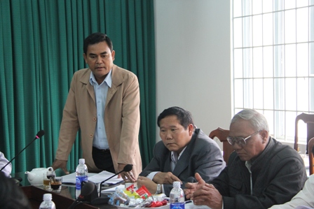 Lãnh đạo Thị ủy Buôn Hồ nếu kiến nghị với Đoàn công tác 