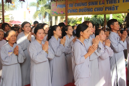 Toàn thể đạo tràng nhập Từ bi quán