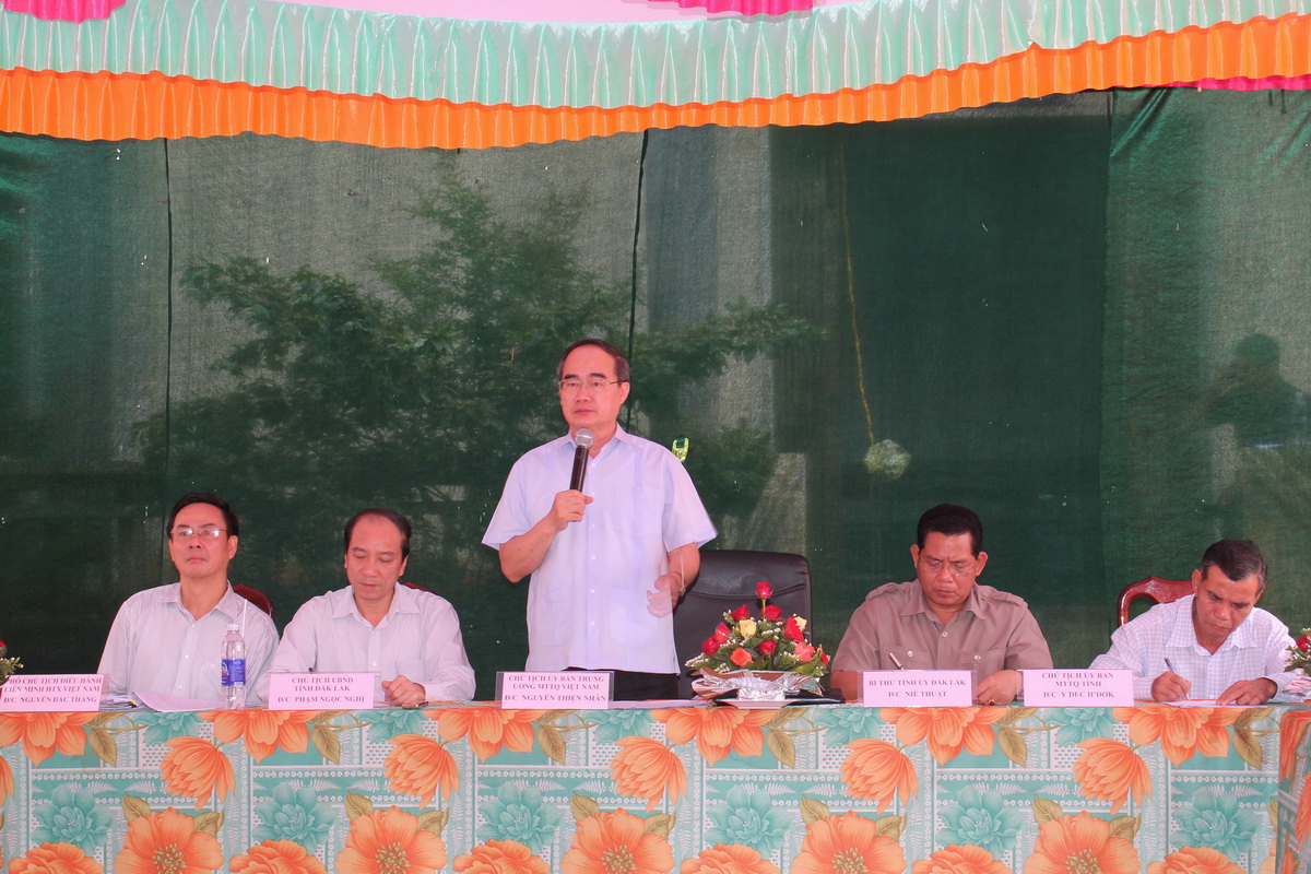 Đồng chí Nguyễn Thiện Nhân phát biểu chỉ đạo.