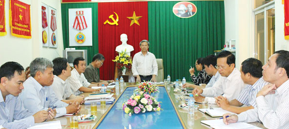 Ủy ban Kiểm tra Tỉnh ủy họp triển khai công tác kiểm tra, giám sát.