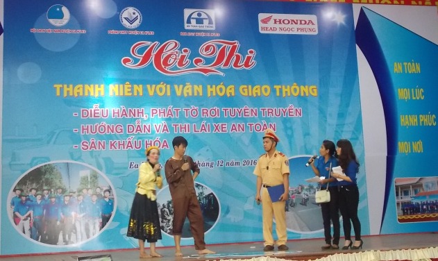 Một tiết mục tiểu phẩm dự thi.