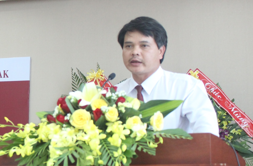 Ông Vương Hồng Lĩnh phát biểu nhận nhiệm vụ