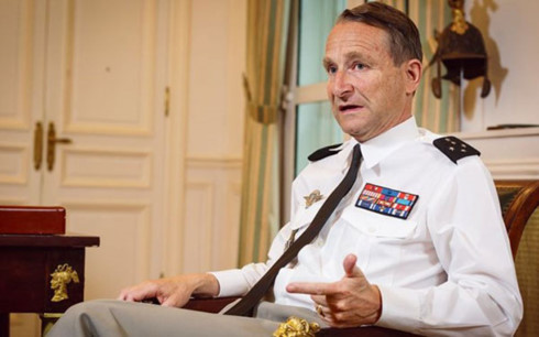 Tướng Pierre de Villiers vừa từ chức Tổng Tham mưu trưởng quân đội Pháp. (Ảnh: LE FIGARO)