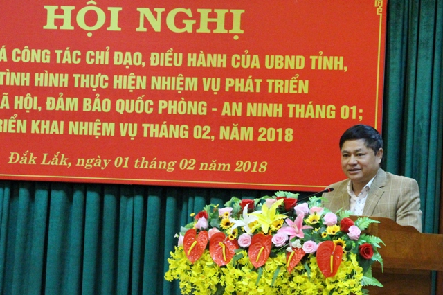 Phó Bí thư Thường trực Tỉnh ủy Phạm Minh Tấn phát biểu tại Hội nghị
