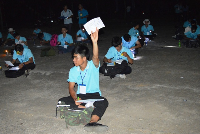 Cán bộ Đoàn tham gia Trại huấn luyện Kỹ năng thủ lĩnh thanh niên cấp tỉnh lần thứ IV.