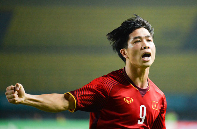 Tiền đạo Công Phượng lập công, đưa U23 Việt Nam vào tứ kết Asiad. Ảnh Internet