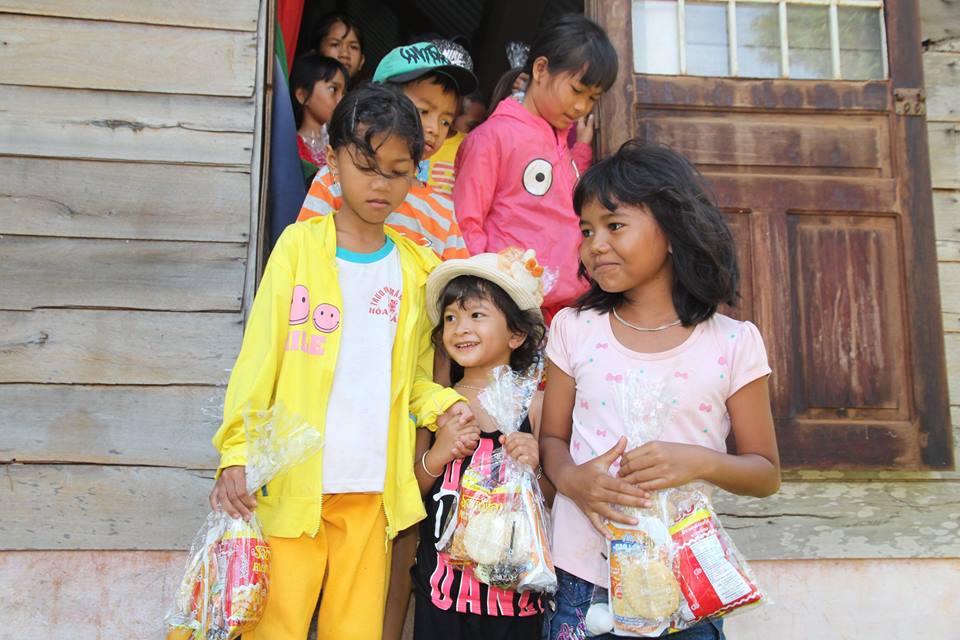 Niềm vui khi được nhạn quà