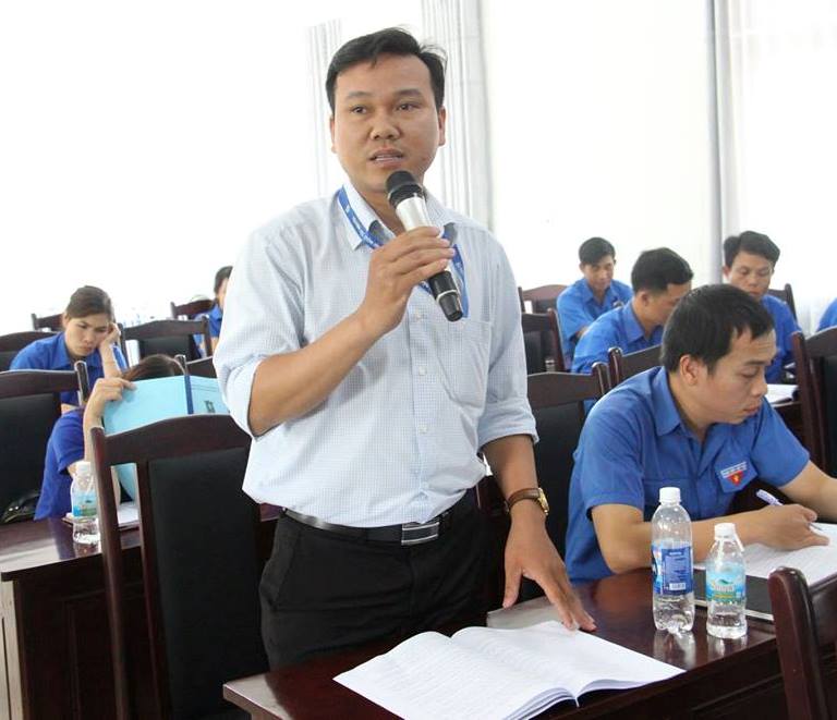 Đại diện Đoàn Trường Đại học Tây Nguyên tham gia góp ý