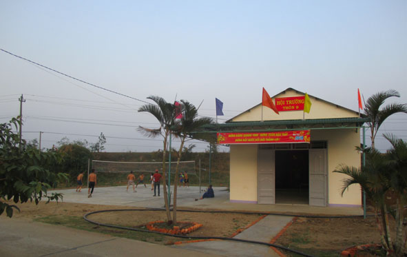 Người dân đóng góp 90% kinh phí xây dựng Nhà sinh hoạt văn hóa thôn 9.