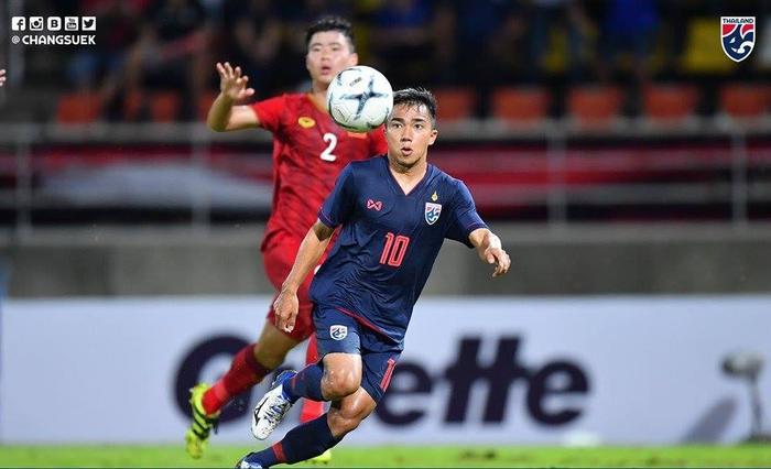 Ngôi sao Chanathip Songkrasin đã có một trận đấu không được như kỳ vọng. (Ảnh: Internet)