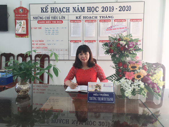 Cô giáo Trương Thị Bích Thành.