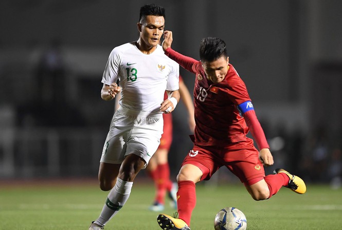 Cả U22 Việt Nam và U22 Indonesia đều nhập cuộc khá thận trọng. Ảnh: Internet