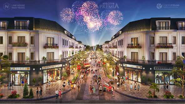 Phối cảnh dự án EcoCity Premia, dự án hướng đến lối sống hiện đại, năng động.