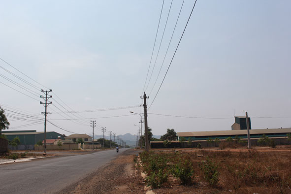 Khu công nghiệp Hòa Phú (TP. Buôn Ma Thuột) được xây dựng đảm bảo cho nhu cầu sử dụng đất của các nhà đầu tư.