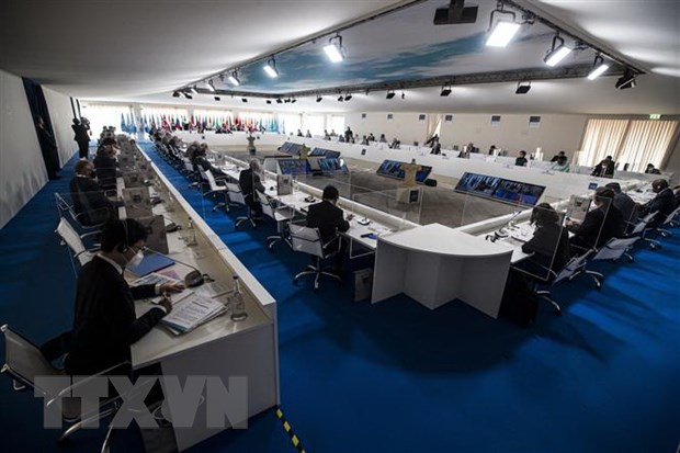 Quang cảnh Hội nghị Bộ trưởng ngoại giao các nước G20 ngày 29-6 tại Matera, Italy. Ảnh: AFP/TTXVN